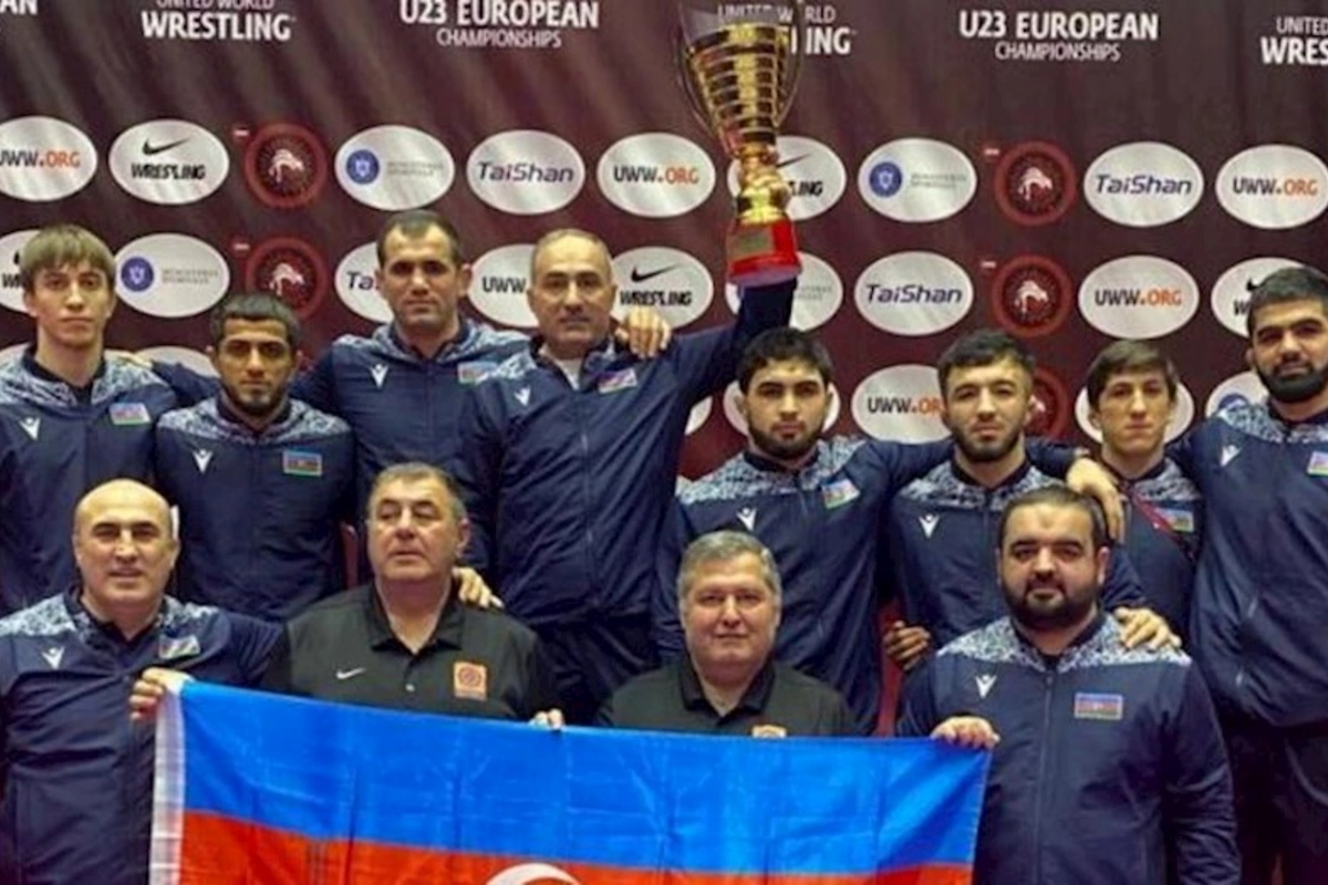 Azərbaycanın sərbəst güləş millisi Avropa çempionatında birinci yeri tutub