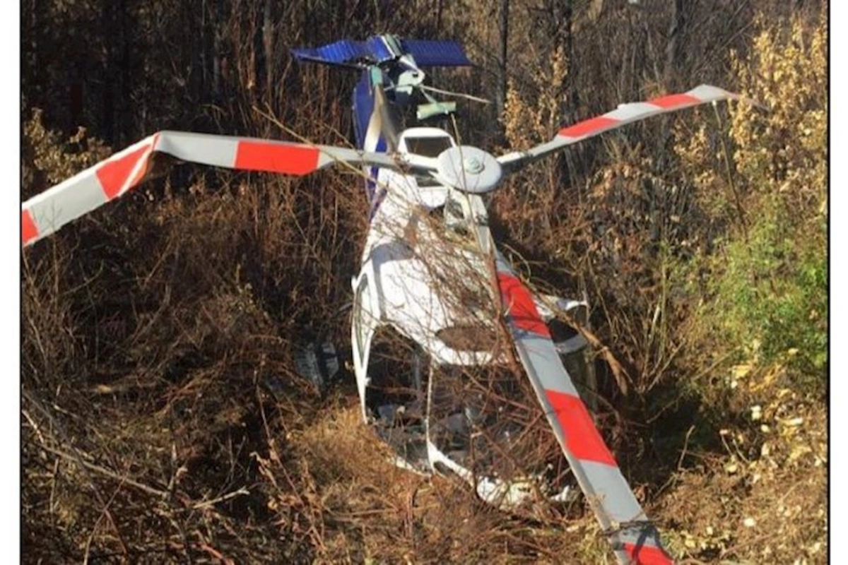 Hərbi Helikopter yerə çırpıldı — Ölənlər var (VİDEO)