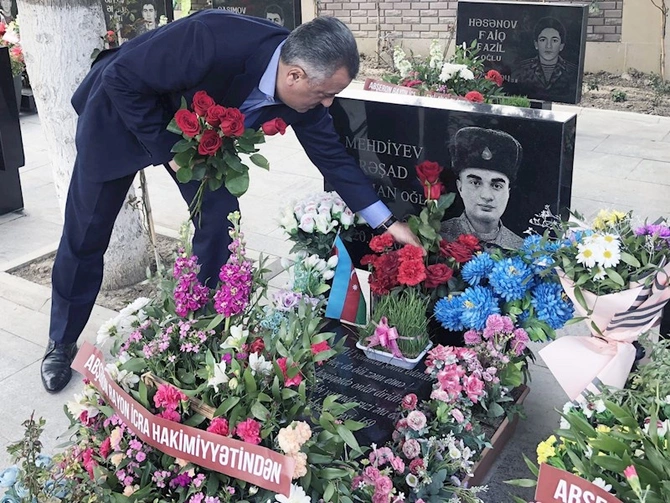 Abşeron rayonunda şəhid ailələri Novruz bayramı günlərində ziyarət edilib— FOTOLAR Abşeron rayonunda şəhid ailələri Novruz bayramı günlərində ziyarət edilib— FOTOLAR