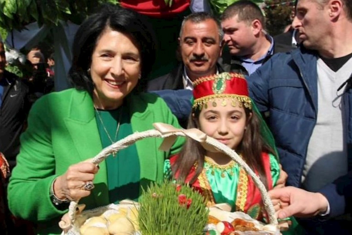 Gürcüstan Prezidenti azərbaycanlıları Novruz bayramı münasibətilə təbrik edib