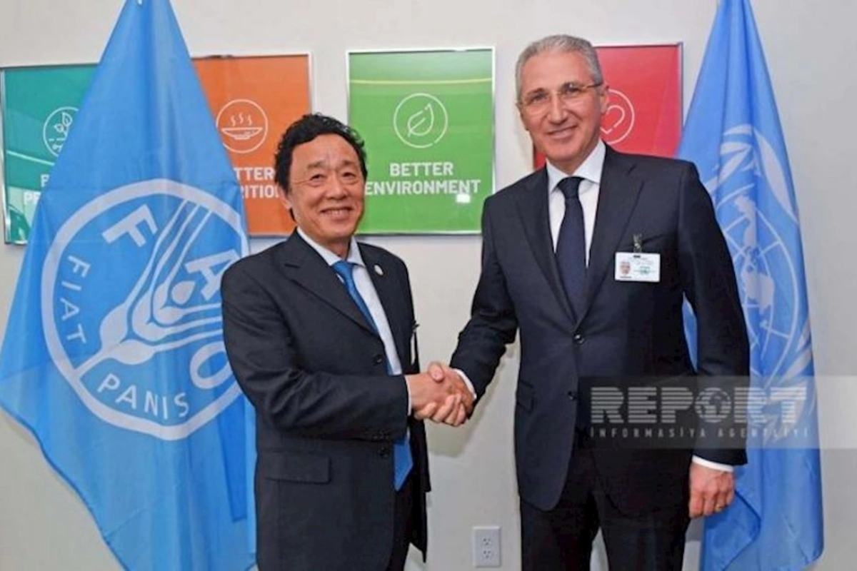 Muxtar Babayev FAO-nun Baş direktoru ilə görüşüb
