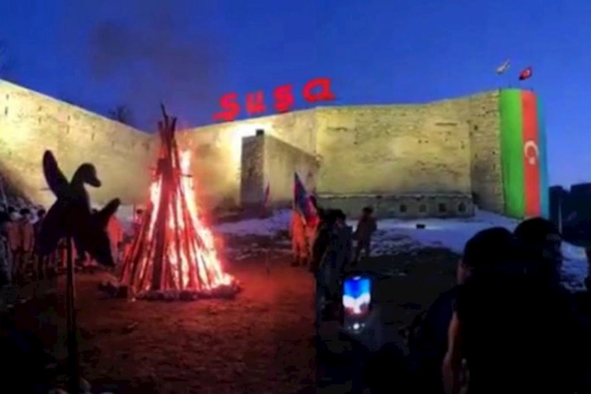İşğaldan azad edilən torpaqlarımızda Novruz tonqalları qalanır