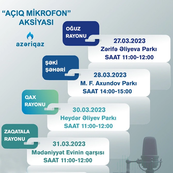 SOCAR “Azəriqaz” İB-nin “Açıq mikrofon” aksiyası davam edir — FOTO SOCAR “Azəriqaz” İB-nin “Açıq mikrofon” aksiyası davam edir — FOTO