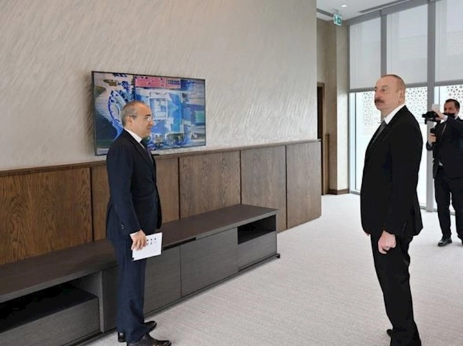 Prezident yeni inzibati binanın açılışını etdi — FOTOLAR