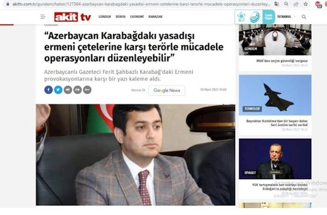 Fərid Şahbazlı xarici KİV-ə danışdı: “Azərbaycan təxribatlara səbr nümayiş etdirmək niyyətində deyil”
