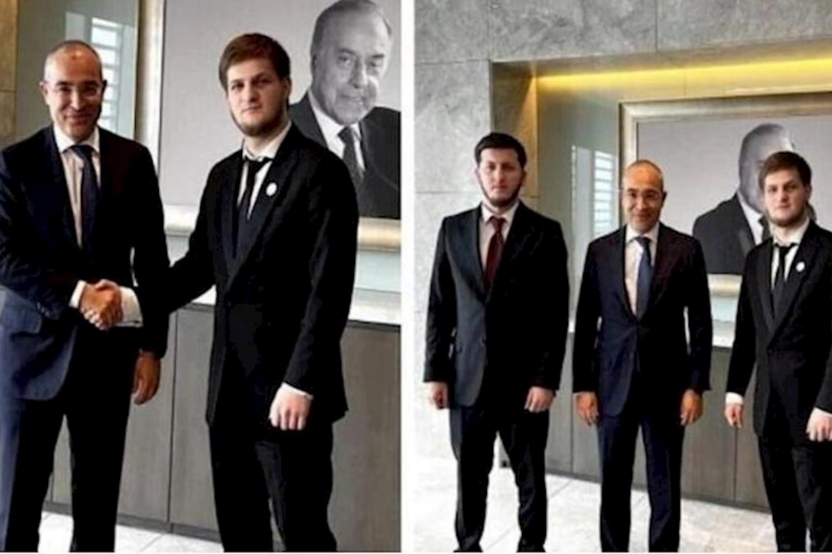 Mikayıl Cabbarov Ramzan Kadırovun oğlu ilə görüşdü