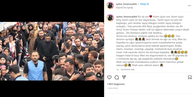 Hacı Şahinin həyat yoldaşı: “Mən elə düşünürdüm ki, sən...” — FOTO