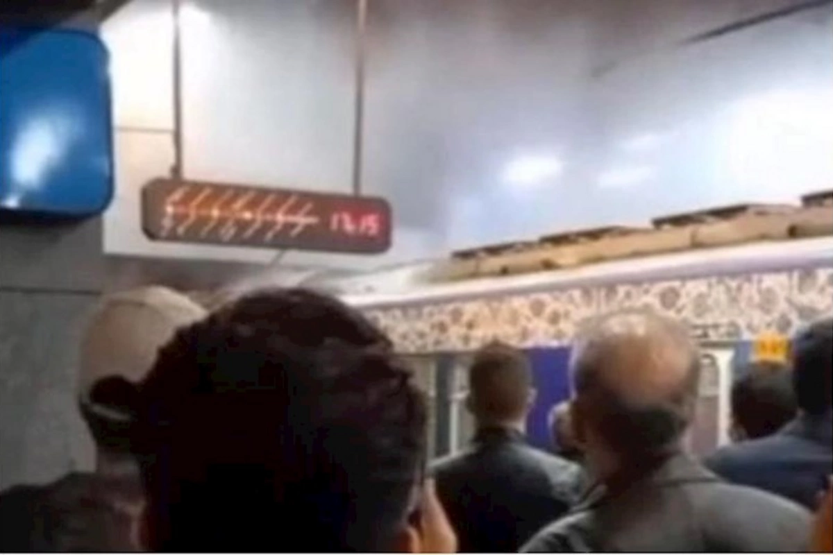 Tehran metrosunda insident baş verib — VİDEO