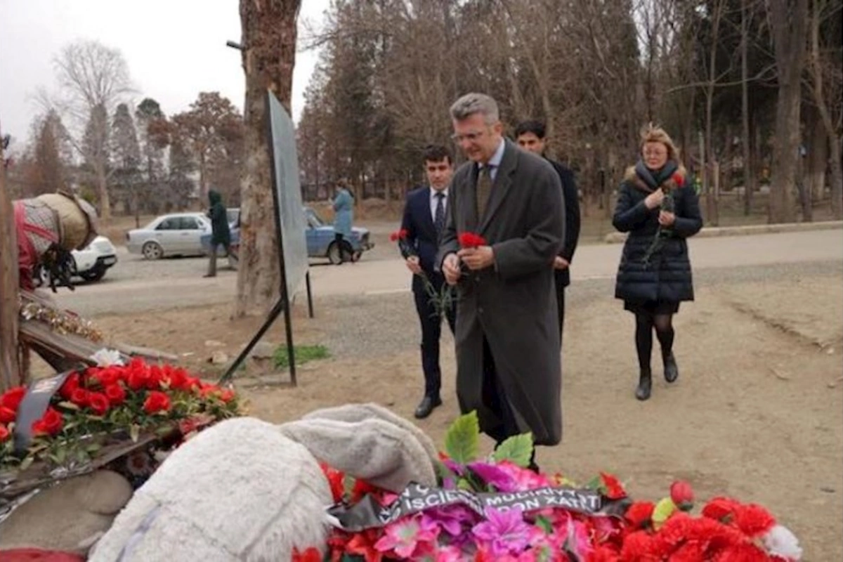 Almaniya səfiri Gəncə terroru barədə: “Mülki hədəflərə hücum etməyə haqq qazandırıla bilməz” — FOTO