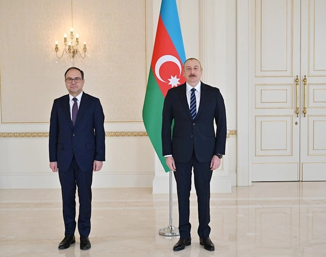 Prezident Bolqarıstanın yeni səfirinin etimadnaməsini qəbul edib — YENİLƏNİB (FOTO)