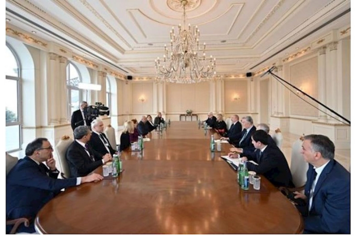Prezident Nizami Gəncəvi Beynəlxalq Mərkəzinin həmsədrlərini qəbul edib — FOTO
