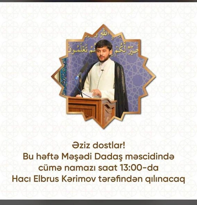 Hacı Şahindən sonra Məşədi Dadaş məscidində cümə namazını kim qıldıracaq? — FOTO