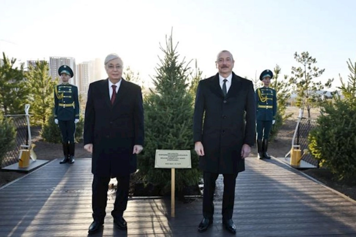 Astanada Heydər Əliyev küçəsinin açılışı olub — YENİLƏNDİ (FOTOLAR)