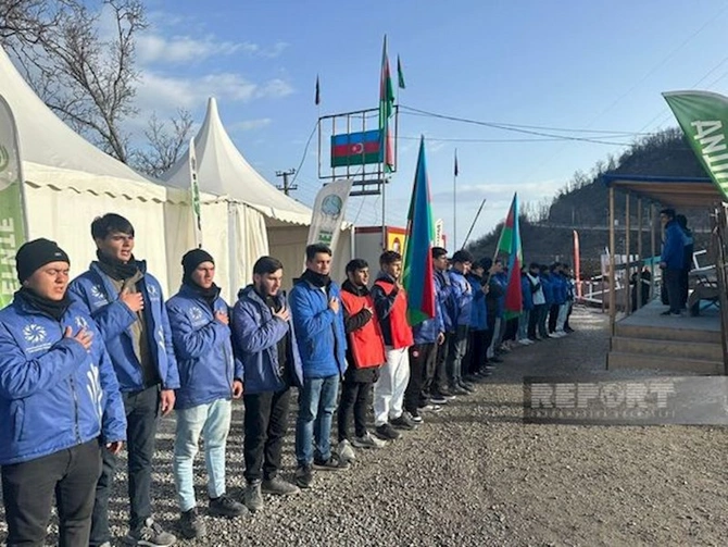 Xankəndi-Laçın yolu: Ekofəalların aksiyası 120 gündür yüksək fəallıqla davam edir — FOTO