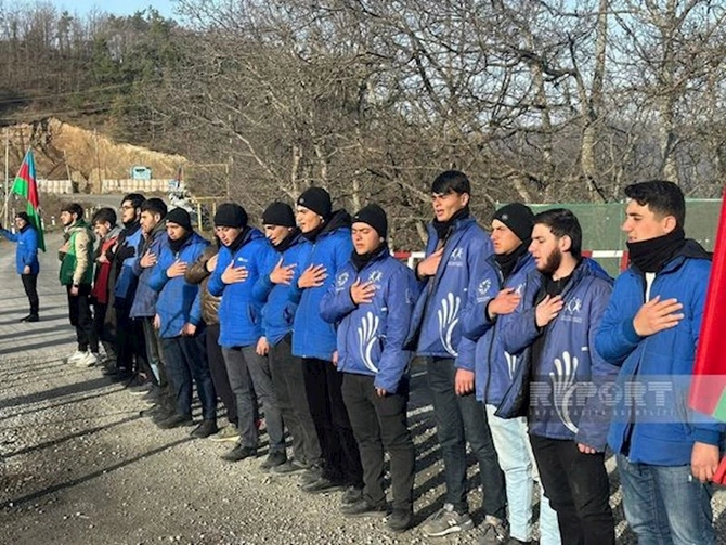 Xankəndi-Laçın yolu: Ekofəalların aksiyası 120 gündür yüksək fəallıqla davam edir — FOTO