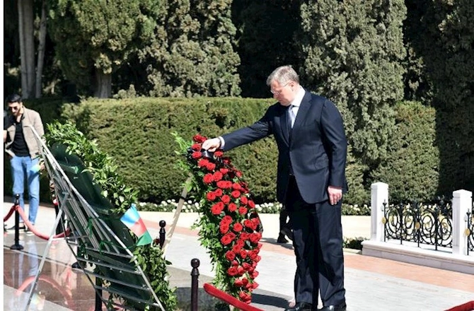 Həştərxan vilayətinin qubernatoru Azərbaycanda səfərdə olmuşdur — FOTOLAR