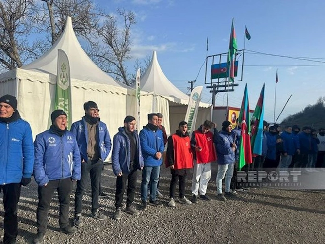 Xankəndi-Laçın yolu: Ekofəalların aksiyası 120 gündür yüksək fəallıqla davam edir — FOTO