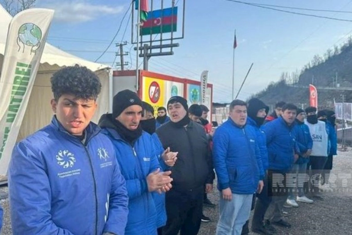 Xankəndi-Laçın yolu: Ekofəalların aksiyası 120 gündür yüksək fəallıqla davam edir — FOTO