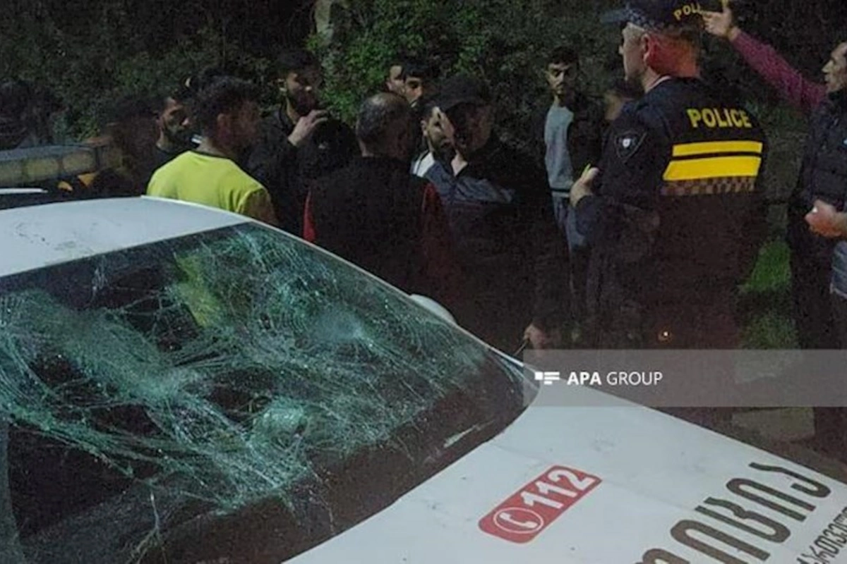 Gürcüstanda azərbaycanlılarla polis arasında qarşıdurma oldu — FOTO