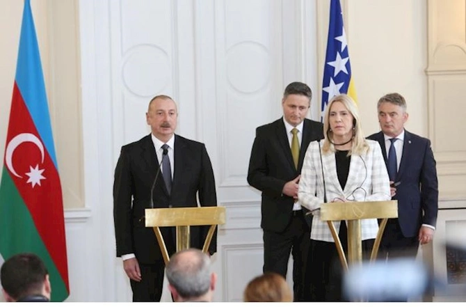 Prezident İlham Əliyev və Jelka Tsviyanoviç mətbuata bəyanatlarla çıxış ediblər — YENİLƏNİB Prezident İlham Əliyev və Jelka Tsviyanoviç mətbuata bəyanatlarla çıxış ediblər — YENİLƏNİB