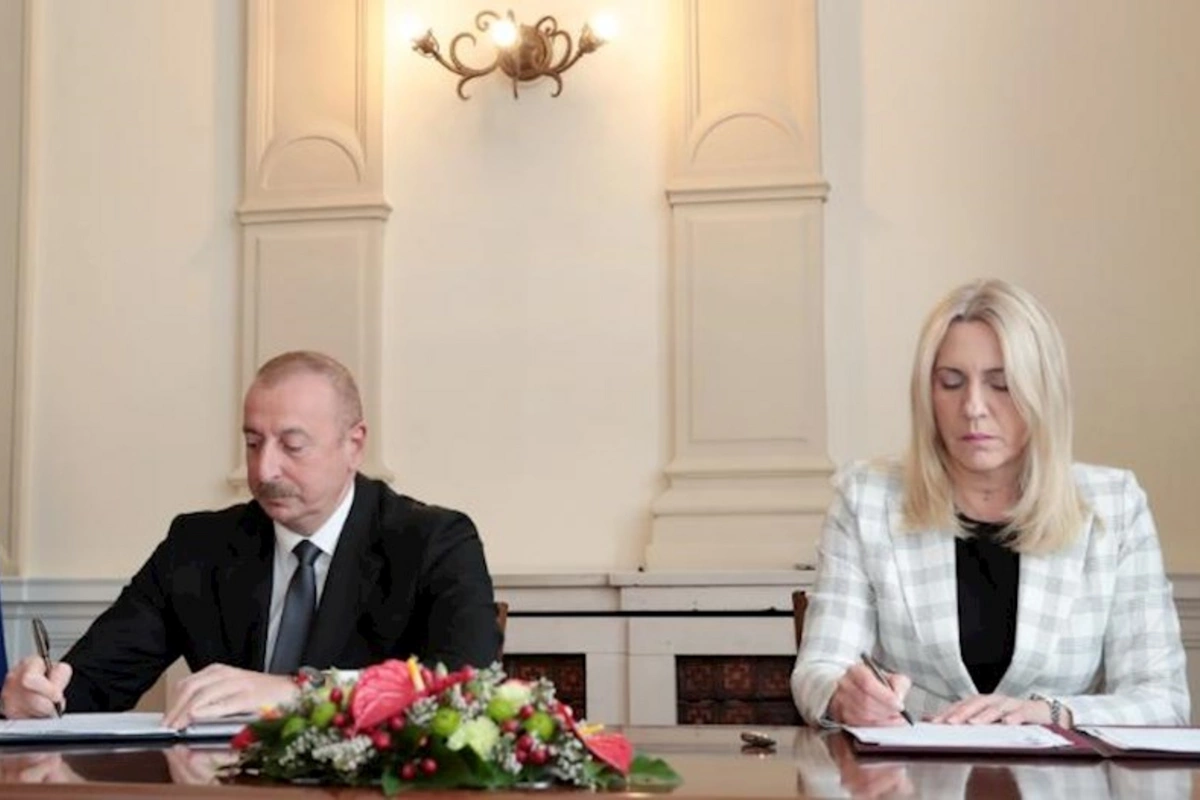 Azərbaycan Respublikası ilə Bosniya və Herseqovina arasında strateji tərəfdaşlıq haqqında Bəyannamə imzalanıb