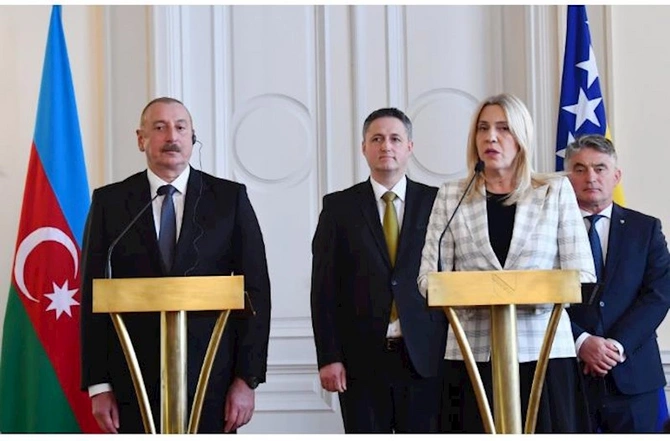 Prezident İlham Əliyev və Jelka Tsviyanoviç mətbuata bəyanatlarla çıxış ediblər — YENİLƏNİB Prezident İlham Əliyev və Jelka Tsviyanoviç mətbuata bəyanatlarla çıxış ediblər — YENİLƏNİB