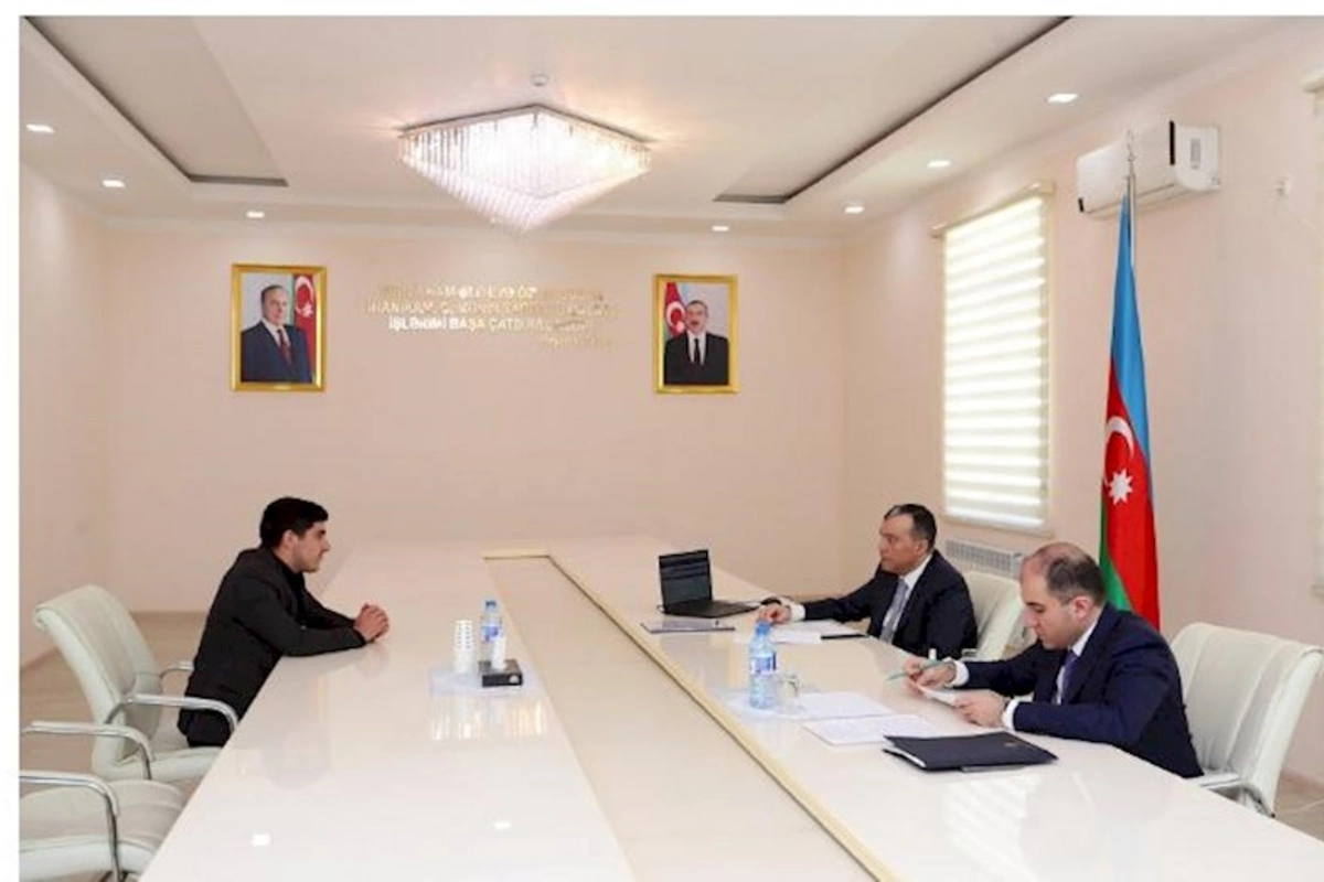 Sahil Babayev Kürdəmirdə vətəndaşları qəbul edib — FOTOLAR