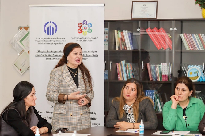 Biləsuvarda Gender əsaslı zorakılıq mövzusunda təlim keçirildi — FOTO