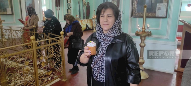 Gəncədə yaşayan xristianlar Pasxa bayramını qeyd edirlər — FOTO