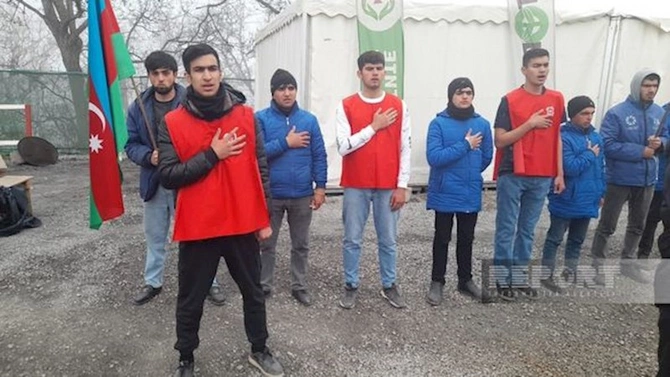 Xankəndi-Laçın yolu: Ekofəalların aksiyası 127 gündür yüksək fəallıqla davam edir — FOTO