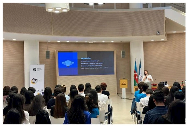 “MEDİAlab” layihəsi çərçivəsində ali təhsil müəssisələrinin tələbələri üçün seminar keçirilib