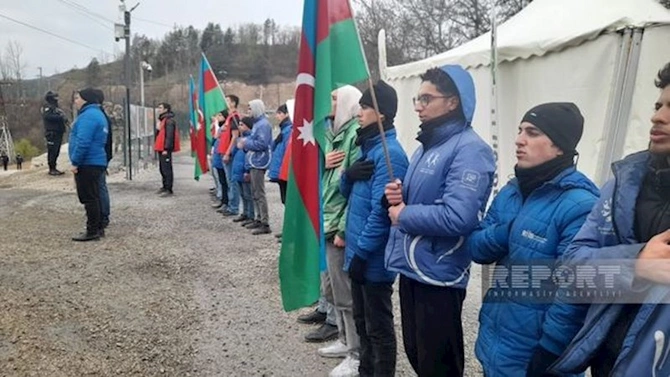 Xankəndi-Laçın yolu: Ekofəalların aksiyası 127 gündür yüksək fəallıqla davam edir — FOTO