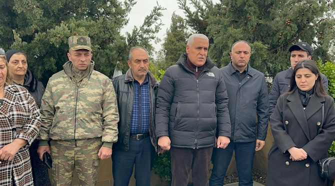 Xətai rayonunda Aprel şəhidi Rəşad Niftalılı anıldı — FOTO
