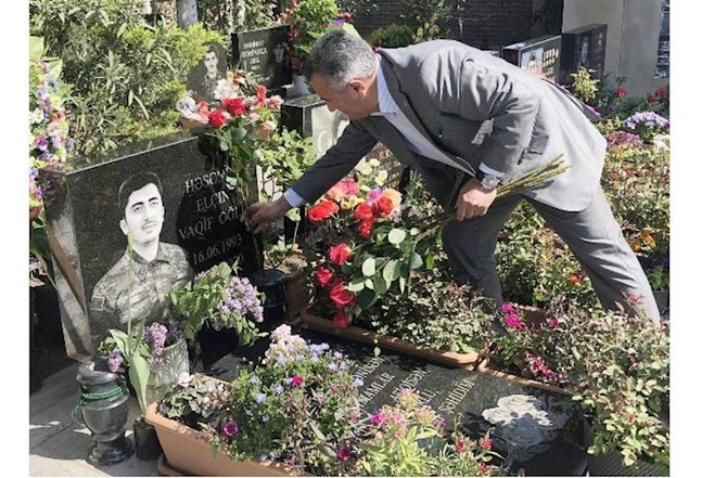 Abşeronda Ramazan bayramında şəhidlərimiz ziyarət edildi — FOTOLAR