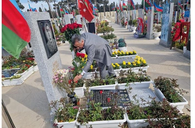 Abşeronda Ramazan bayramında şəhidlərimiz ziyarət edildi — FOTOLAR