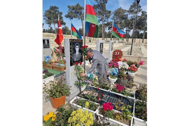 Abşeronda Ramazan bayramında şəhidlərimiz ziyarət edildi — FOTOLAR