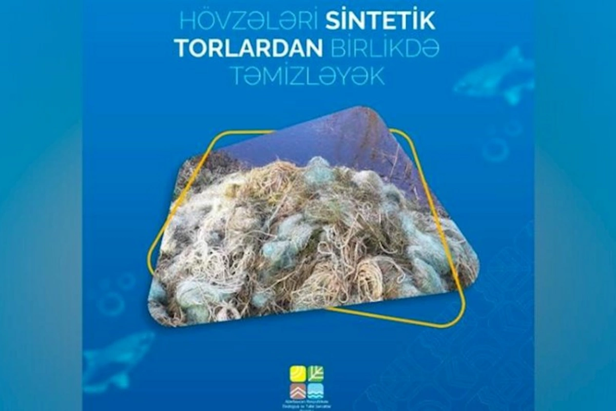 ETSN: Su hövzələrindən 2 890 metr uzunluğunda 70 ədəd sintetik tor götürülüb