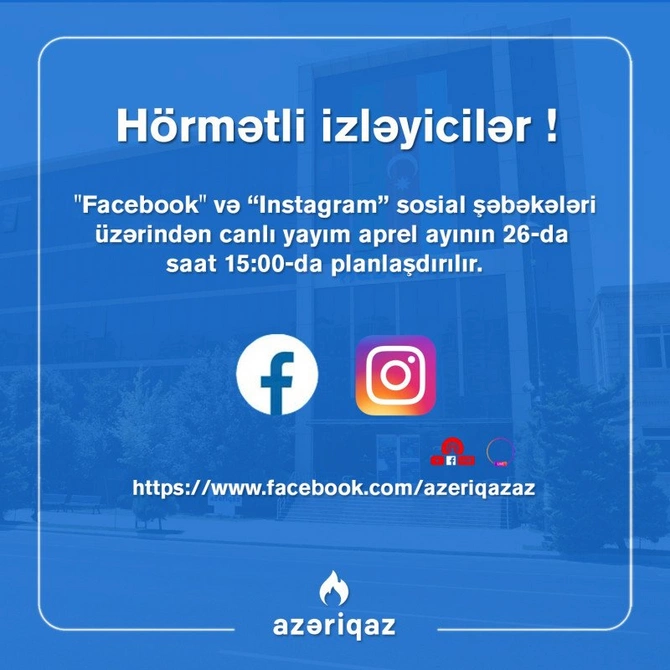 Azəriqaz İB rəhbərliyinin növbəti canlı yayımı planlaşdırılır — FOTO Azəriqaz İB rəhbərliyinin növbəti canlı yayımı planlaşdırılır — FOTO