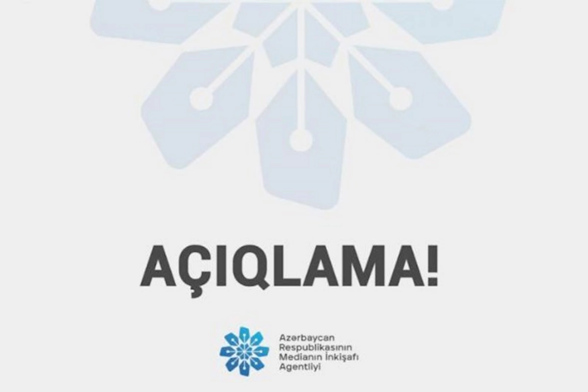 MEDİA İnzibati Xətalar Məcəlləsinə təklif olunan dəyişikliklərlə bağlı açıqlama yaydı