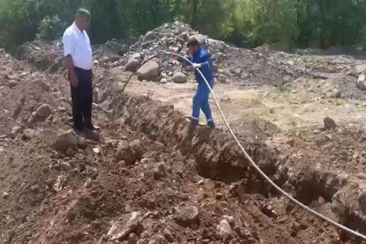 Laçında sərhəd buraxılış məntəqəsi içməli su ilə təmin edildi