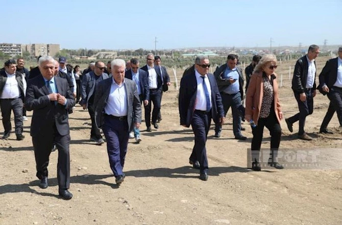 Media nümayəndələri Heydər Əliyevin 100 illik yubileyinə həsr olunmuş ağacəkmə aksiyasında — FOTOLAR