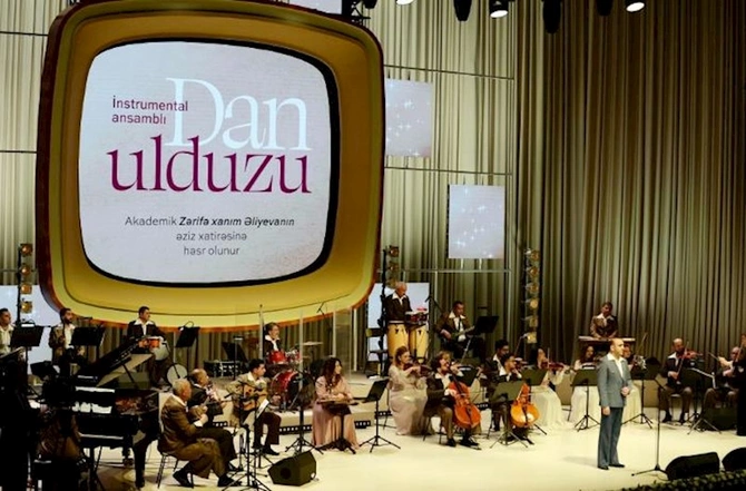 Prezident və birinci xanım akademik Zərifə Əliyevanın 100 illiyinə həsr olunmuş konsertdə — FOTOLAR