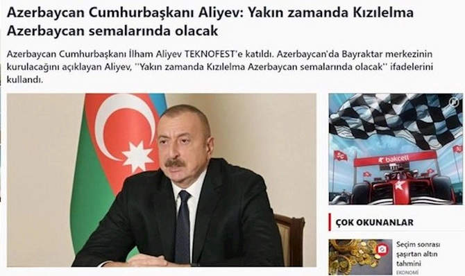 Prezident İlham Əliyevin “TEKNOFEST”də çıxışı Türkiyə mediası tərəfindən geniş işıqlandırılıb — FOTOLAR