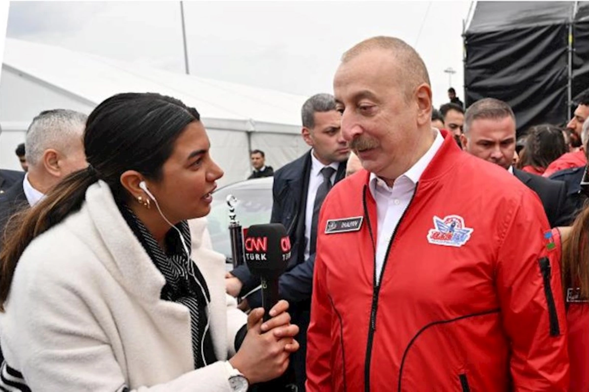Azərbaycan və Türkiyə prezidentləri “CNN Türk”ün müxbirinin suallarını cavablandırıblar — FOTO
