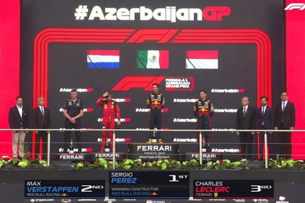 “Formula 1”: Azərbaycan Qran-prisinin qalibləri mükafatlandırılıblar