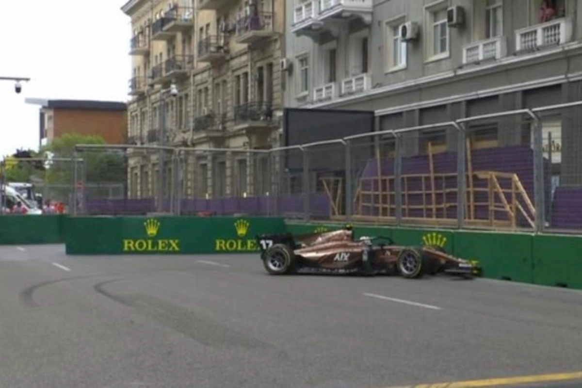 Formula 2: “PHM Racing”in pilotu əsas yarışda qəza törədib