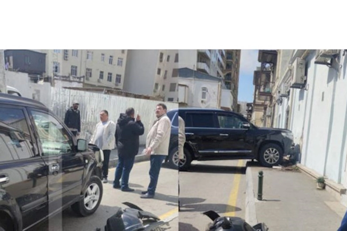 Paytaxtda qəza: Toqquşan avtomobillərdən biri divara çırpıldı — FOTO