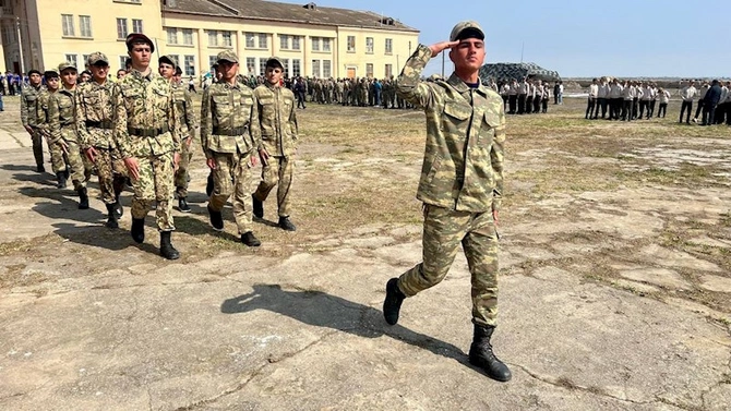 “Şahin” hərbi-idman oyunu üzrə Salyan rayon birinciliyi keçirilib — FOTOLAR