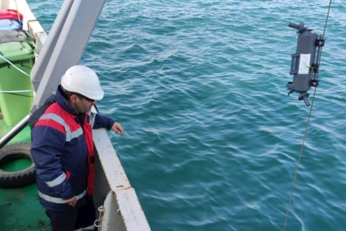 Xəzər dənizində ekoloji monitorinqlər aparılır — FOTO