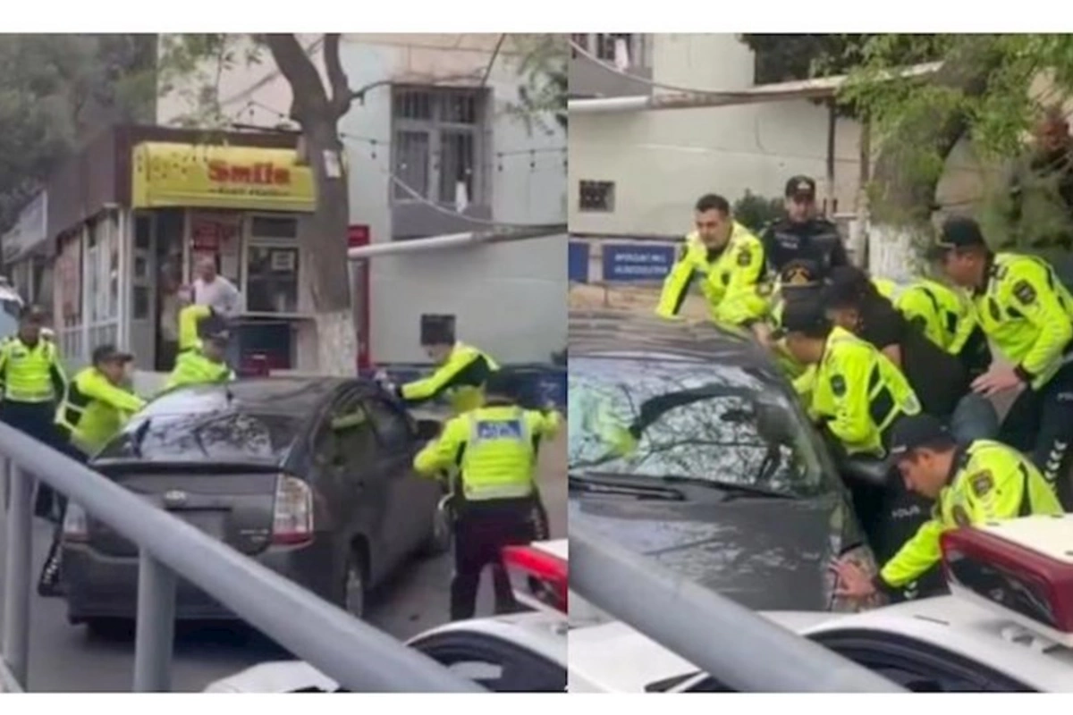 Narkotiklə dolu Priusu polislərin üzərinə sürən şəxs HƏBS OLUNDU